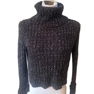 Free People Cropped Turtleneck Sweater Loose Fit Size Small Petite